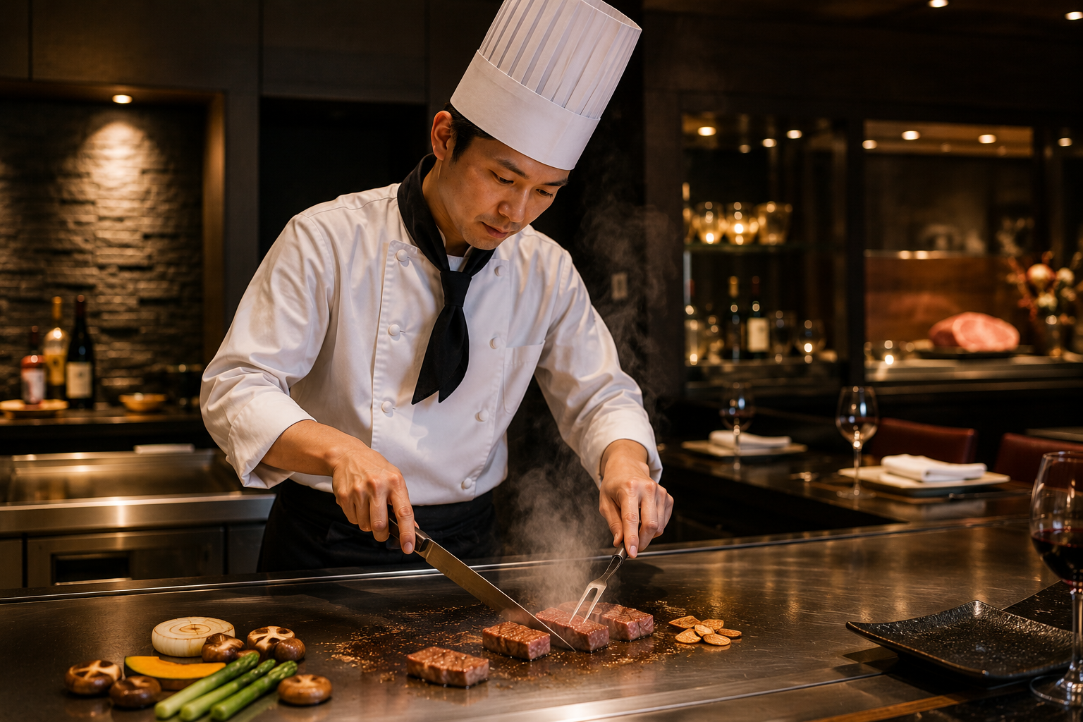 🥩『高級鉄板焼きシェフ・洋食調理スタッフ』 "札幌すすきので一流の技術を身につけるチャンス" 月給25万円~35万円